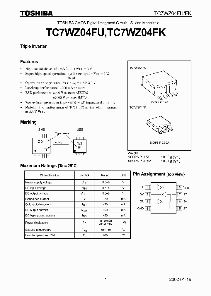 TC7WZ04FK_1155996.PDF Datasheet