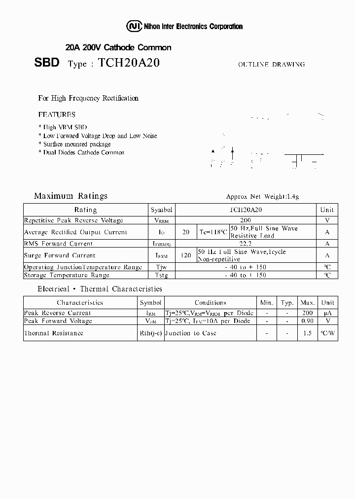 TCH20A20_1323069.PDF Datasheet