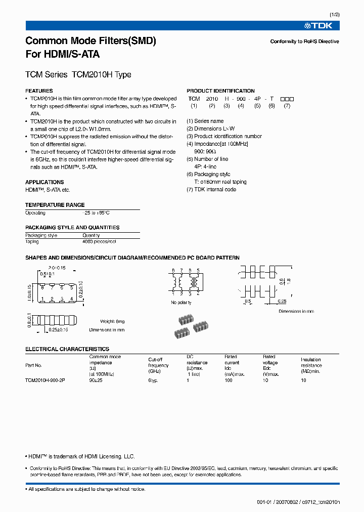 TCM2010H-900-4P-T_1323092.PDF Datasheet