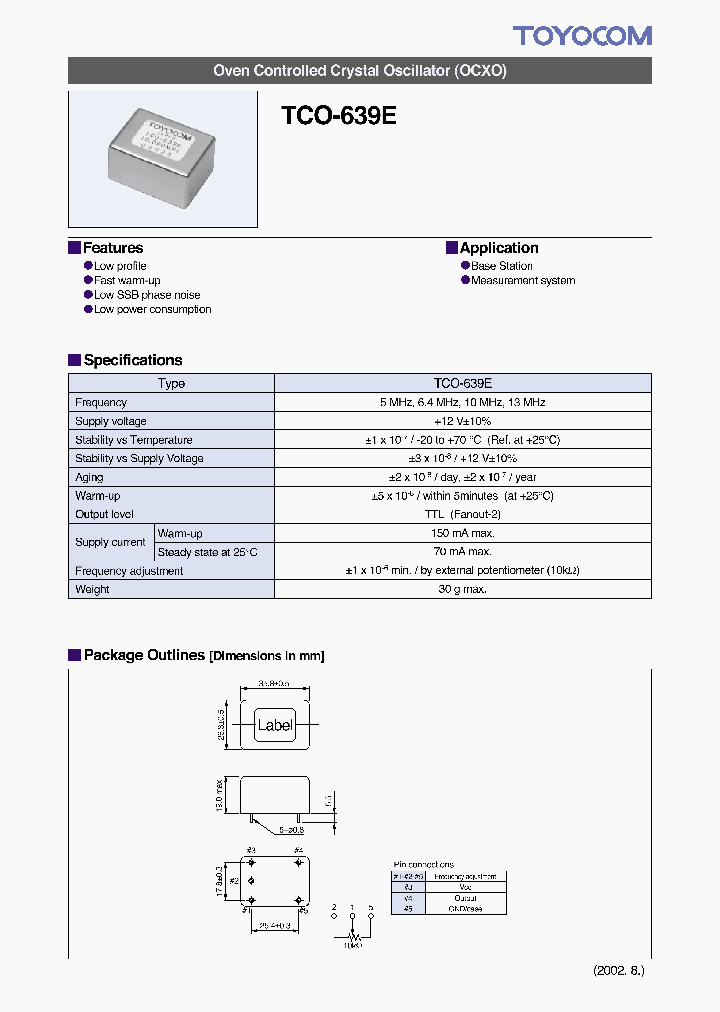 TCO-639E_1323127.PDF Datasheet