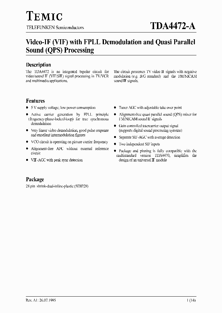 TDA4472-A_1041419.PDF Datasheet