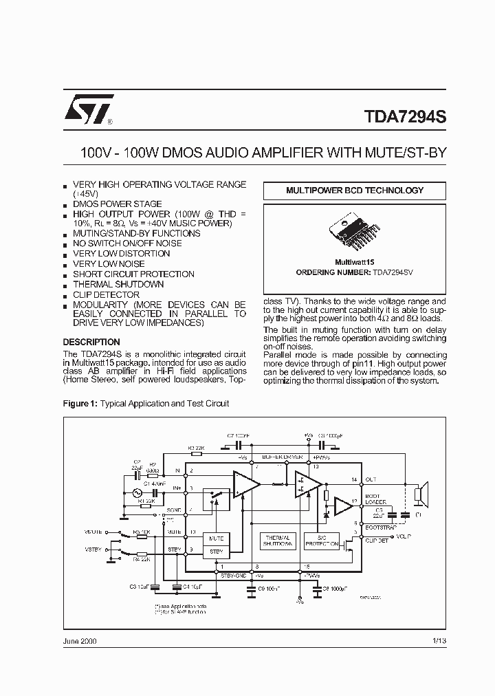 TDA7294SV_1323503.PDF Datasheet