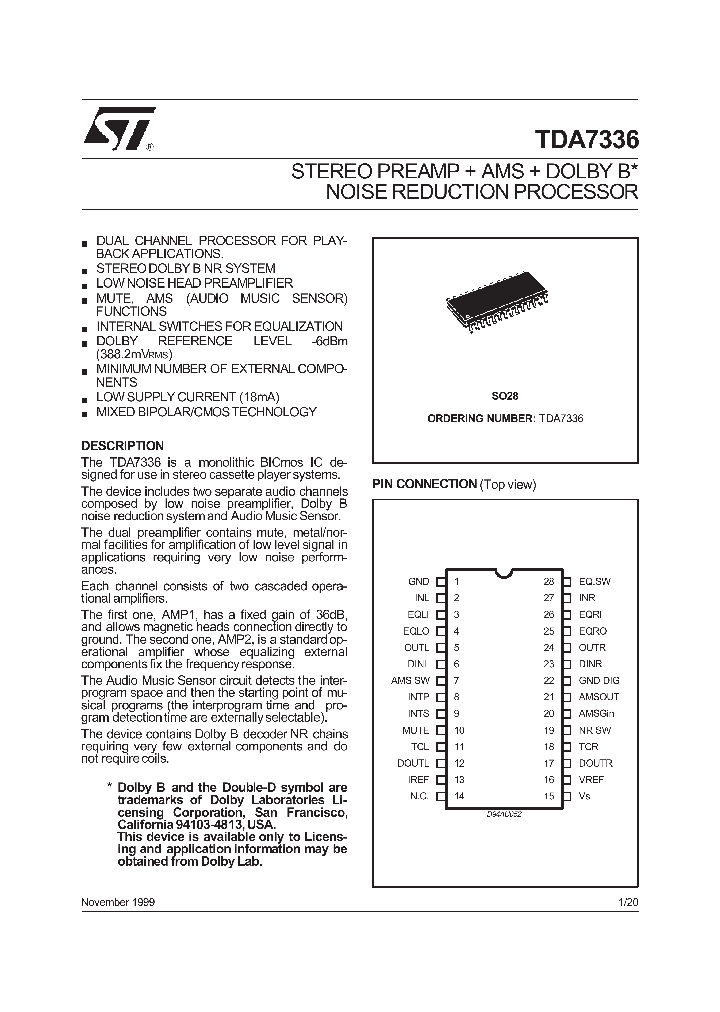 TDA7336_1323524.PDF Datasheet