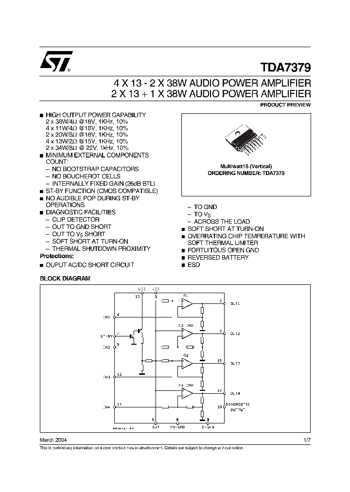 TDA7379_1149409.PDF Datasheet