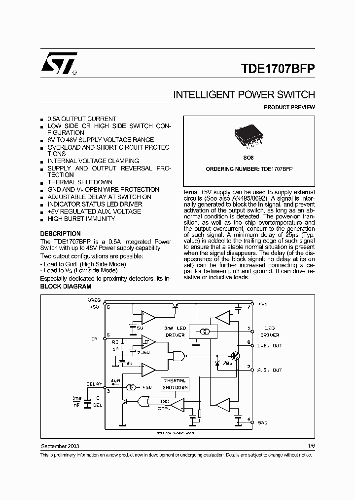 TDE1707BFP_1323900.PDF Datasheet
