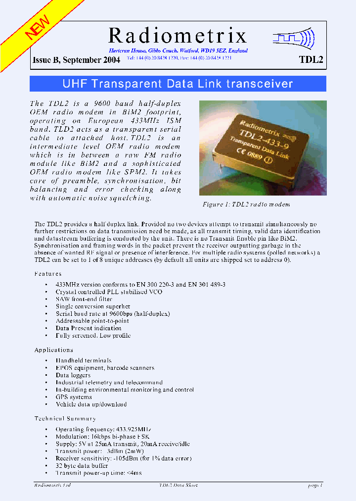 TDL2_1323933.PDF Datasheet