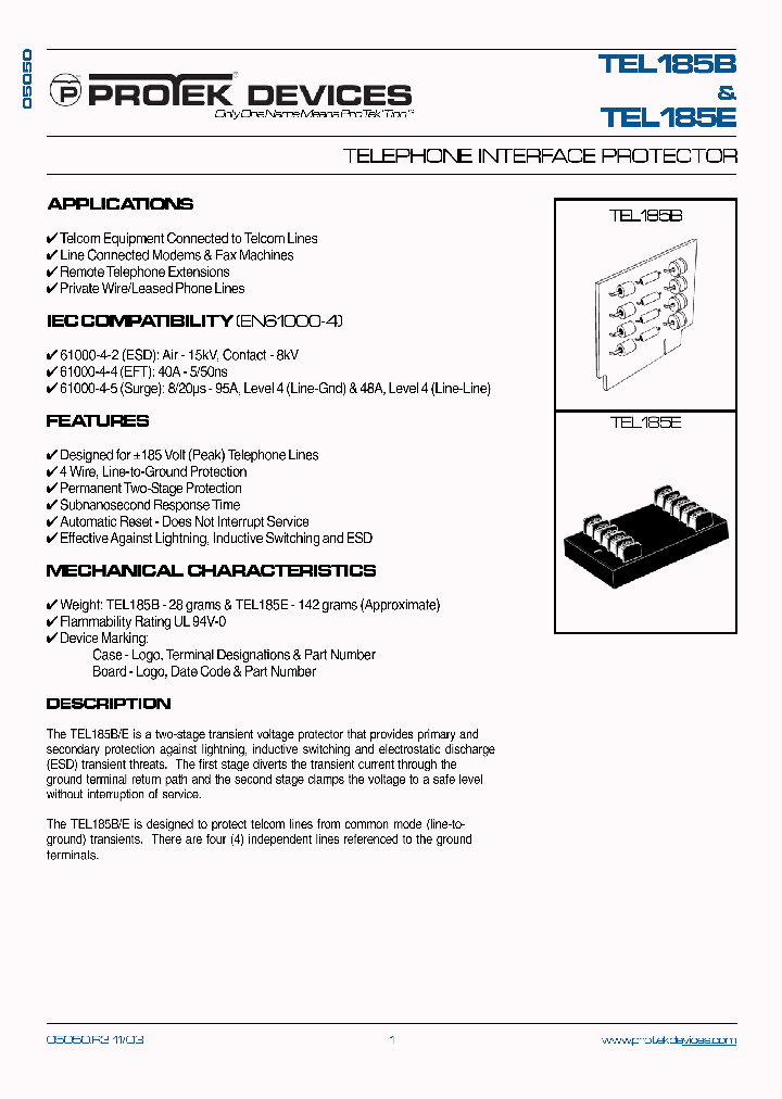 TEL185E_1324157.PDF Datasheet