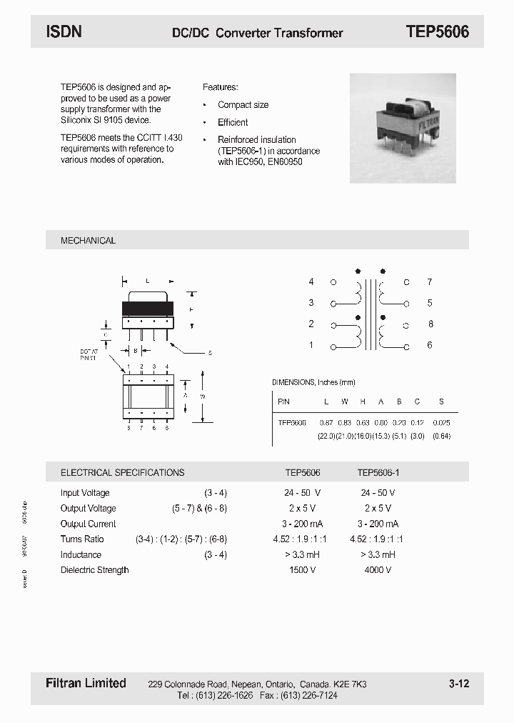 TEP5606_1106650.PDF Datasheet