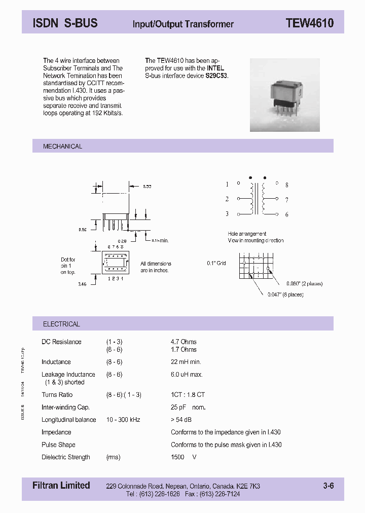 TEW4610_1324213.PDF Datasheet