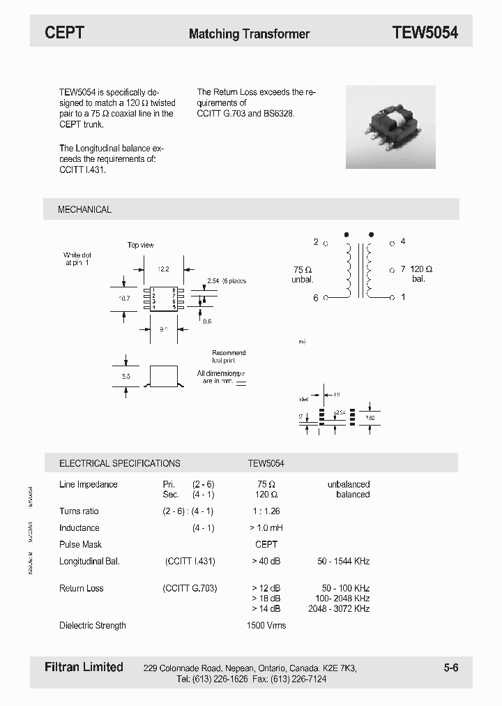 TEW5054_1324223.PDF Datasheet
