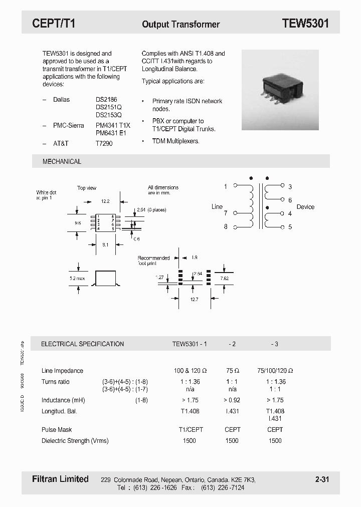 TEW5301-1_1106532.PDF Datasheet