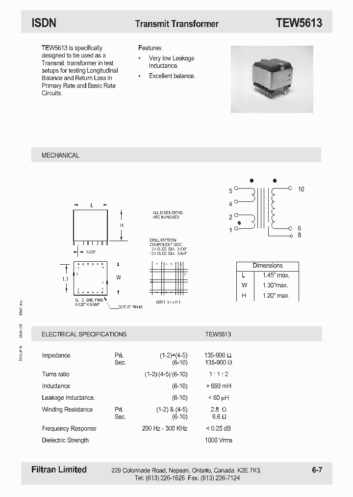 TEW5613_1105685.PDF Datasheet