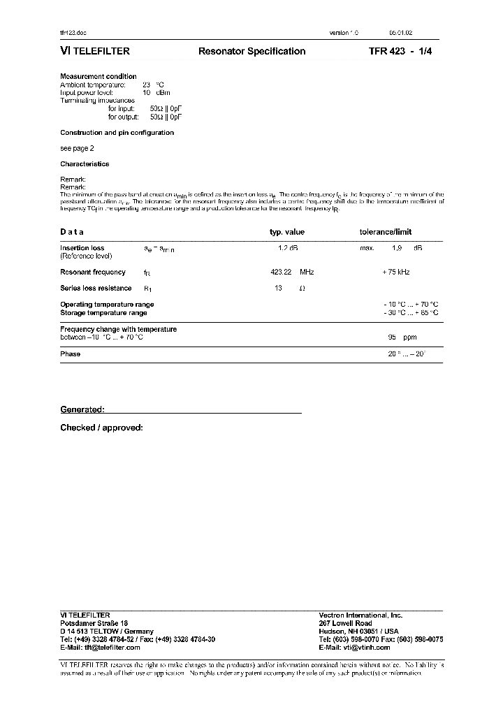 TFR423_1324353.PDF Datasheet