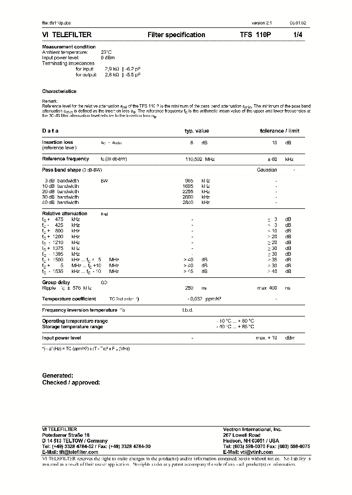 TFS110P_1173822.PDF Datasheet