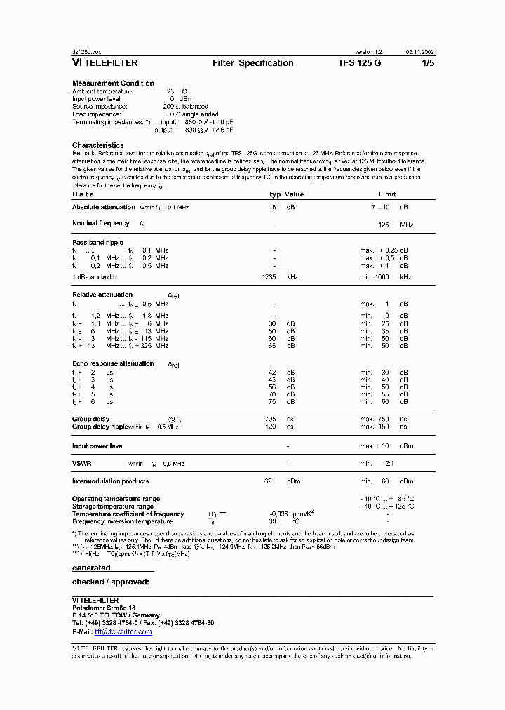 TFS125G_1324393.PDF Datasheet
