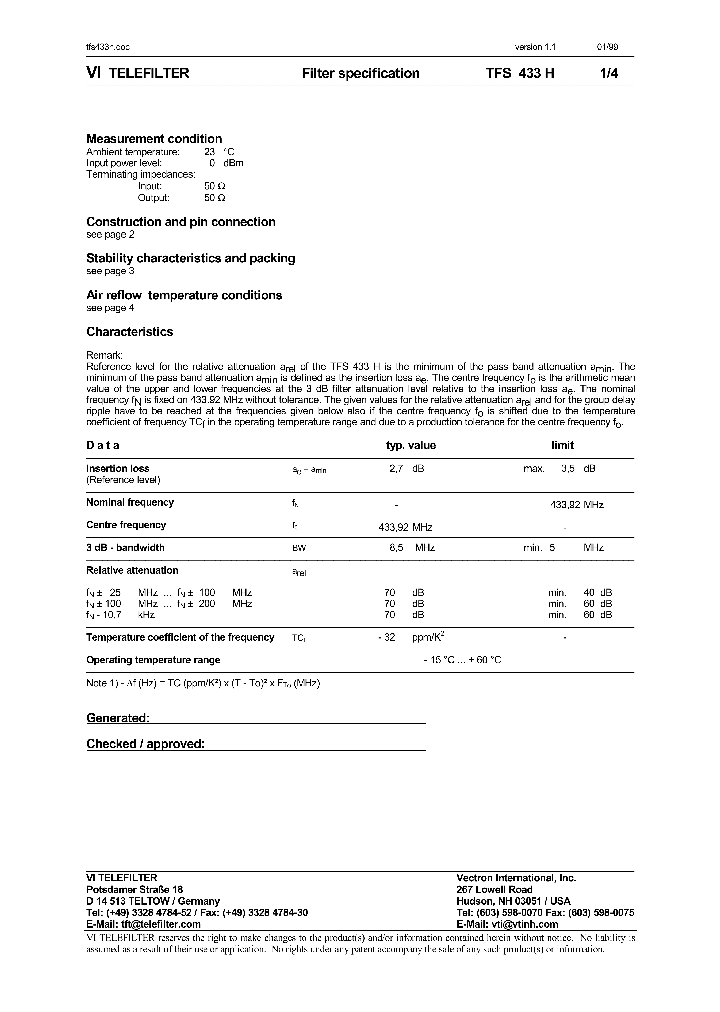 TFS433H_1324614.PDF Datasheet