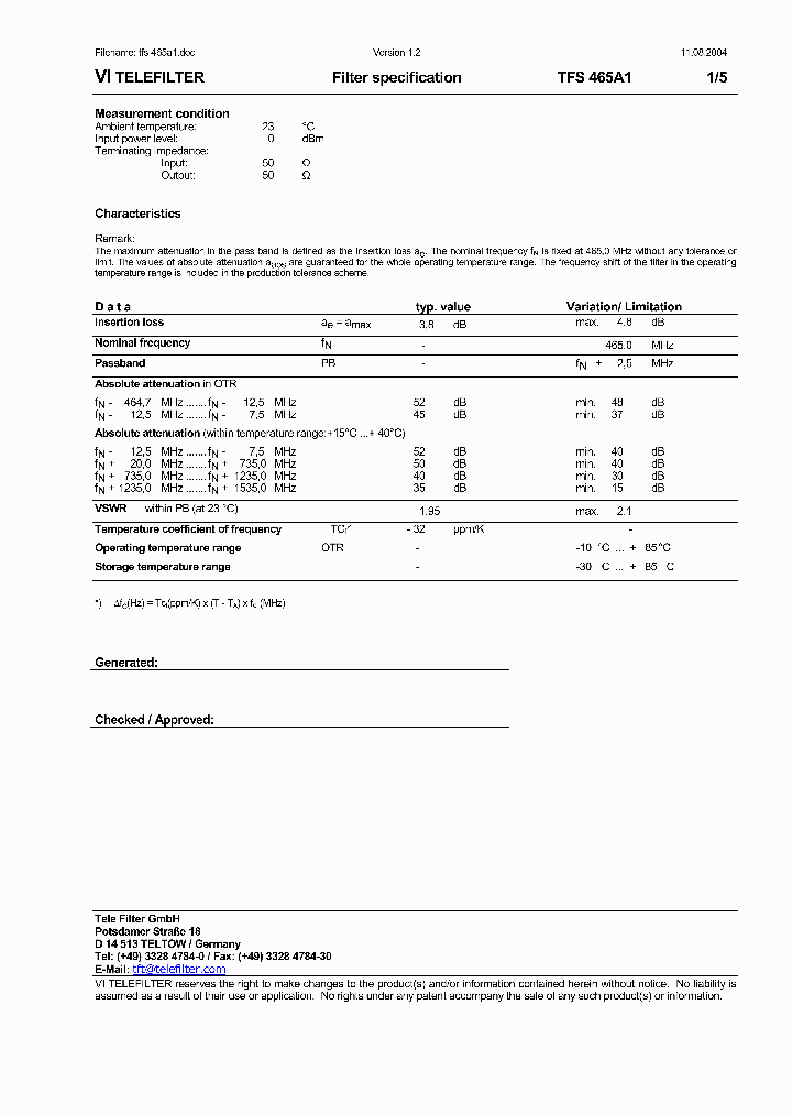 TFS465A1_1324645.PDF Datasheet
