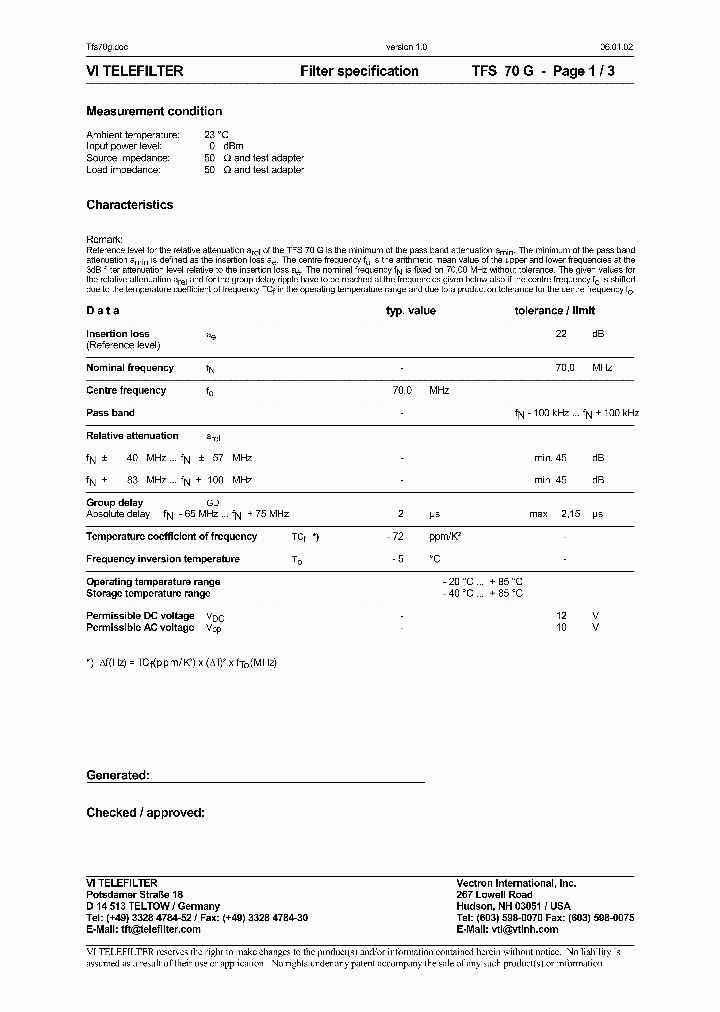 TFS70G_1324667.PDF Datasheet