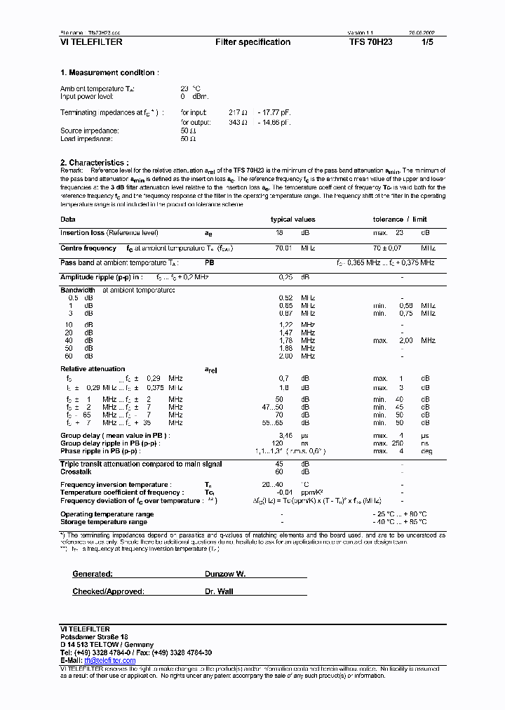 TFS70H23_1324677.PDF Datasheet