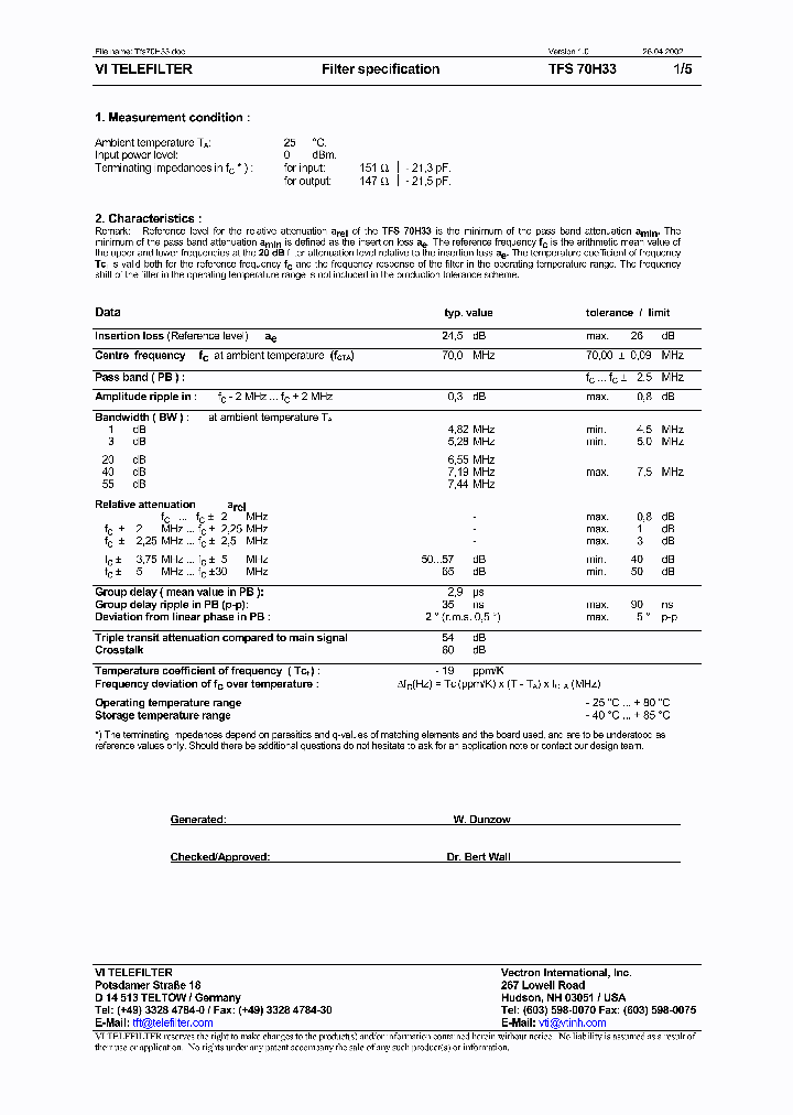 TFS70H33_1324686.PDF Datasheet