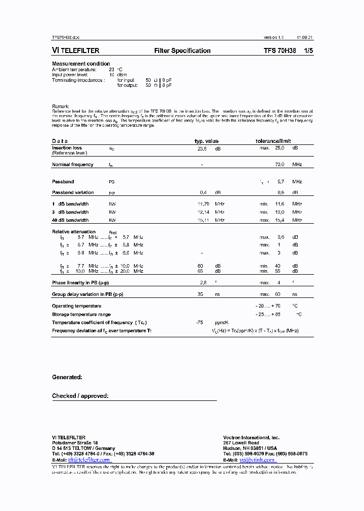 TFS70H38_1324689.PDF Datasheet