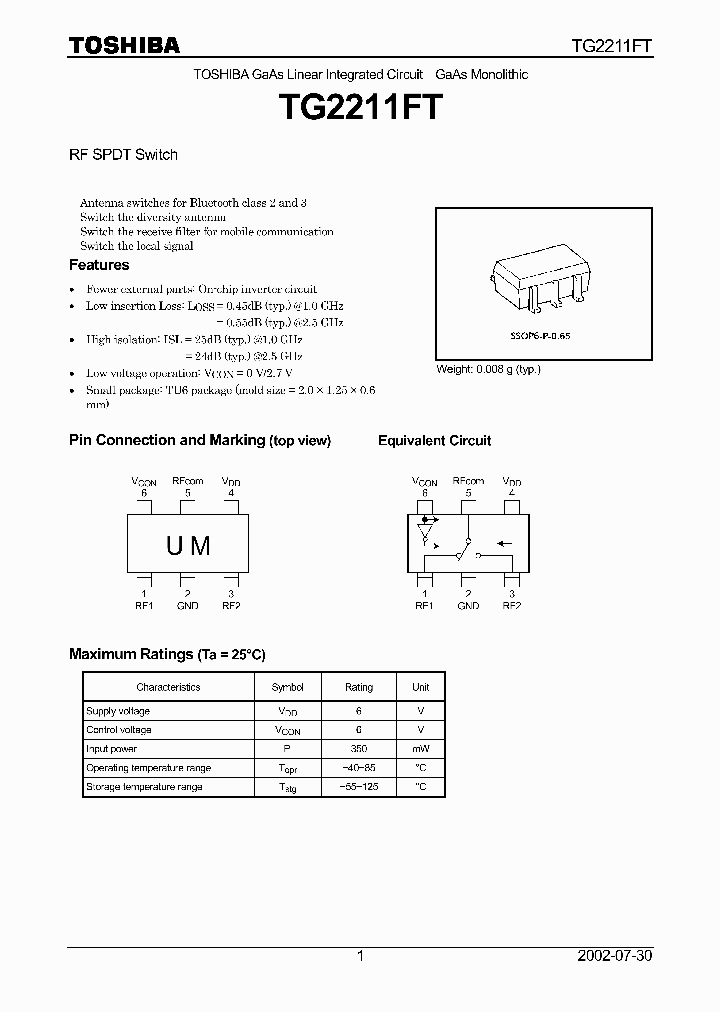 TG2211FT_1324750.PDF Datasheet