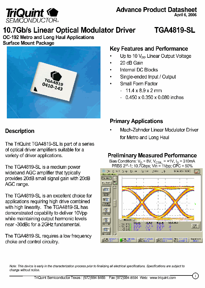 TGA4819-SL_1324794.PDF Datasheet