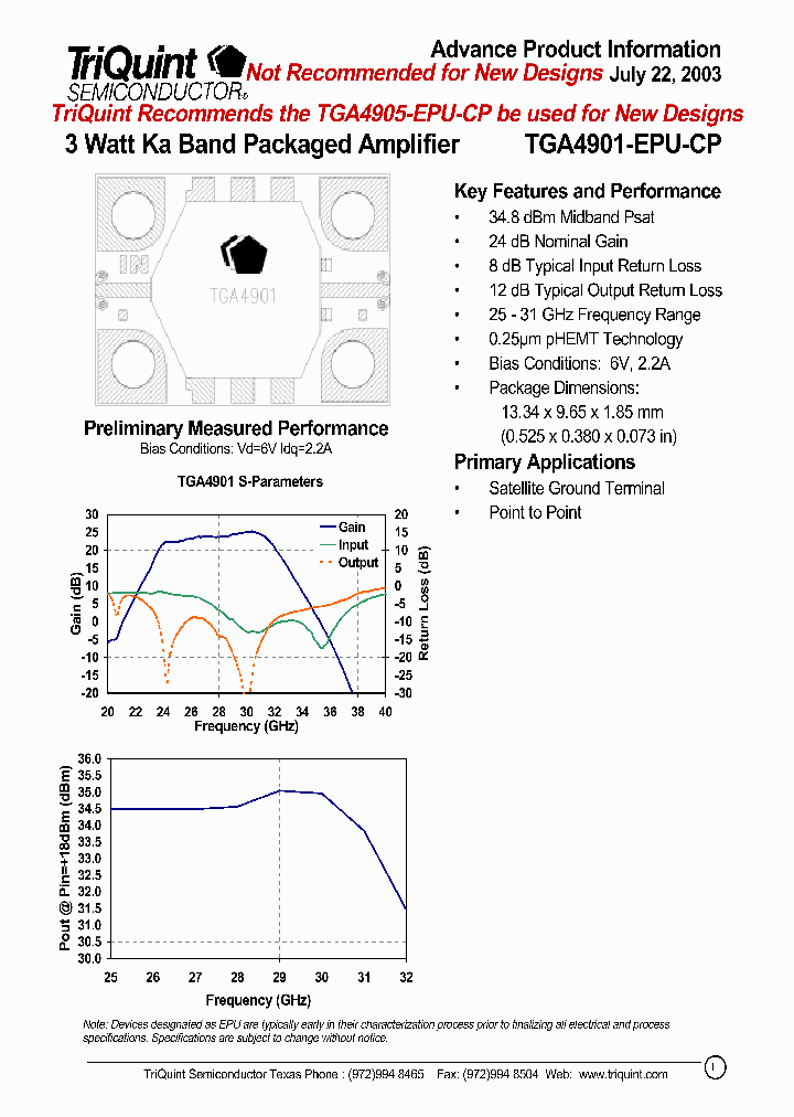 TGA4901-EPU-CP_1324797.PDF Datasheet