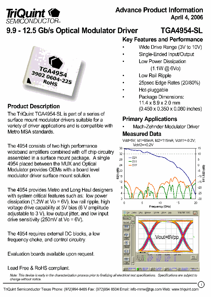 TGA4954-SL_1324804.PDF Datasheet