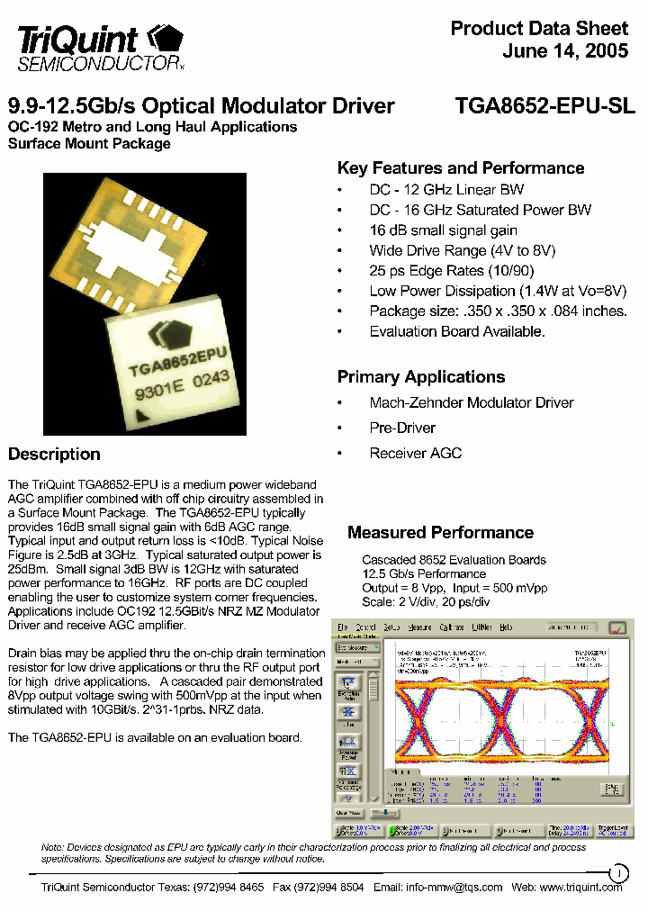 TGA8652-EPU-SL_1324819.PDF Datasheet