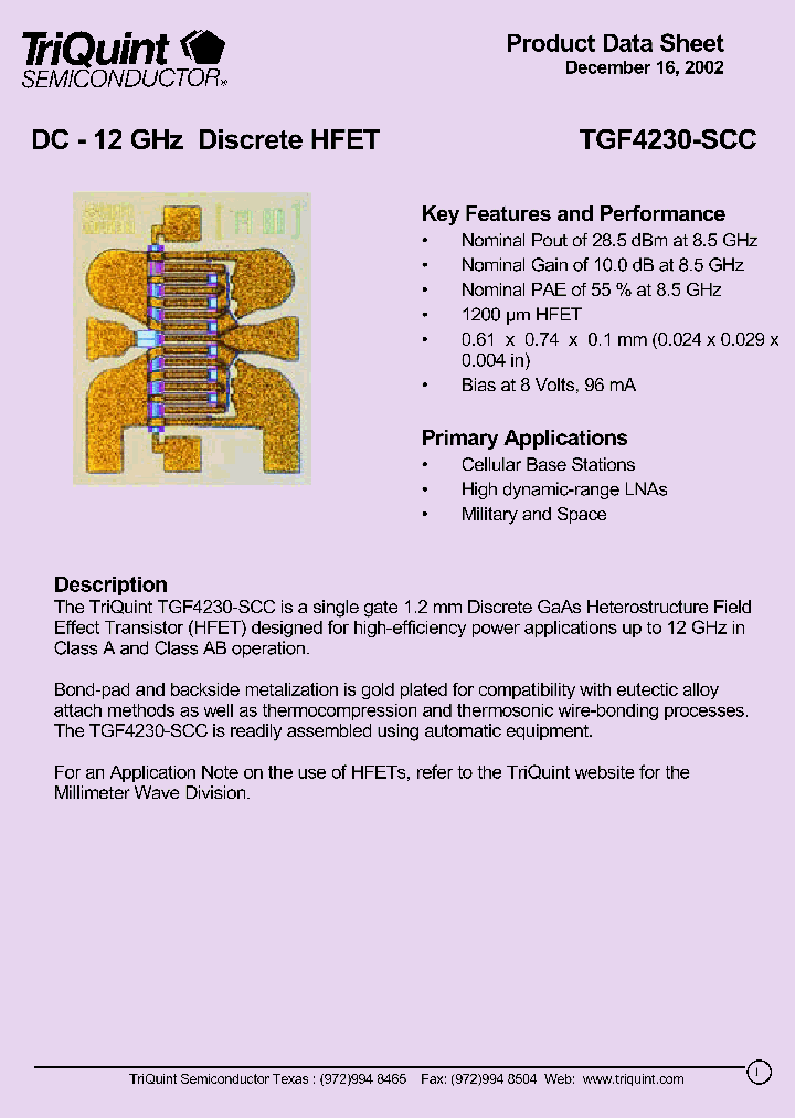 TGF4230-SCC_1324847.PDF Datasheet