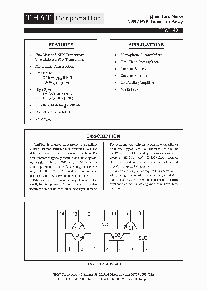 THAT140_1095993.PDF Datasheet
