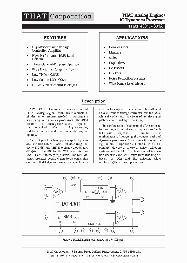 THAT4301_1088086.PDF Datasheet