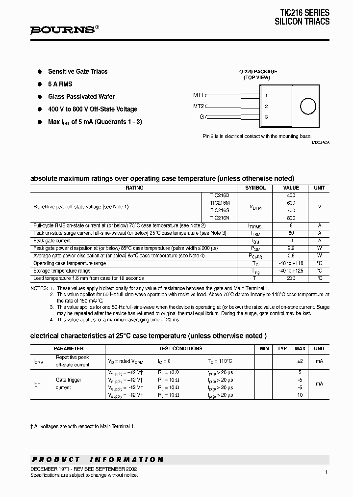 TIC216_1039411.PDF Datasheet