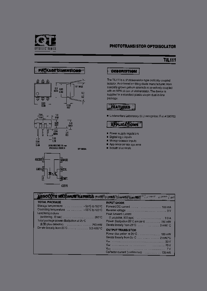 TIL111_1108587.PDF Datasheet
