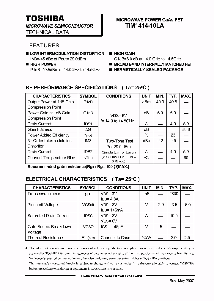 TIM1414-10LA_1325154.PDF Datasheet