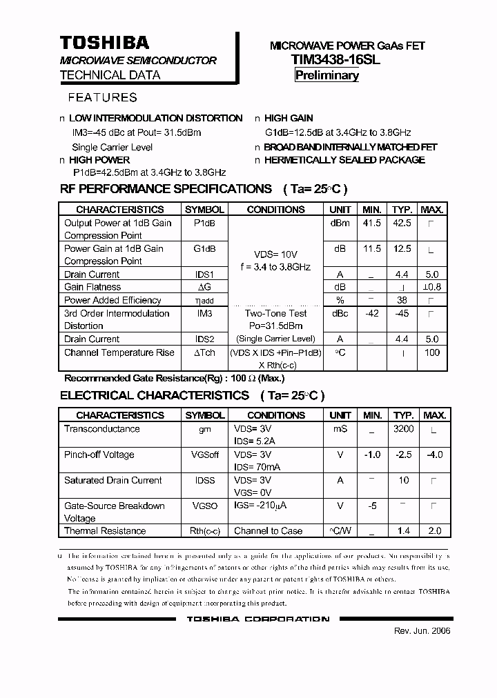 TIM3438-16SL_1325156.PDF Datasheet