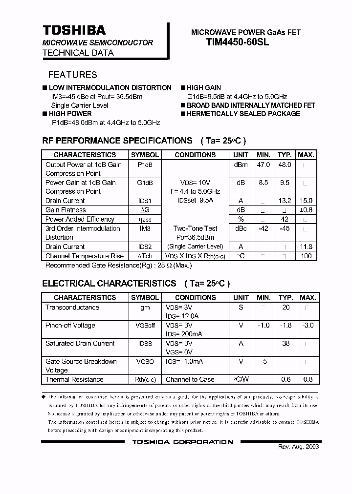 TIM4450-60SL_1325165.PDF Datasheet