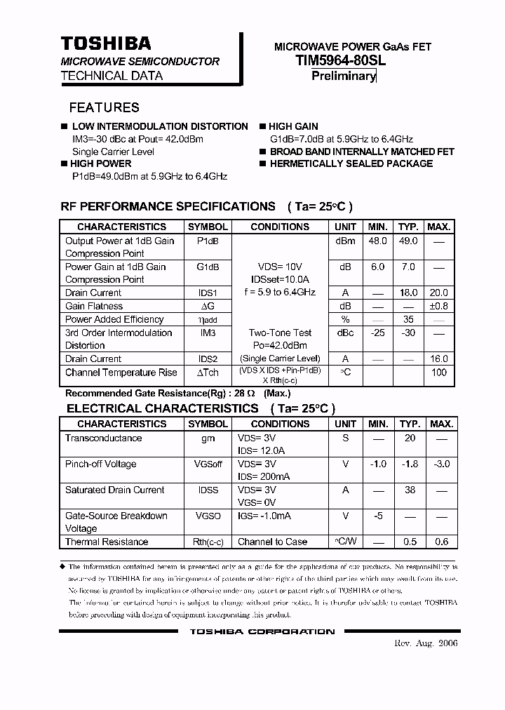 TIM5964-80SL_1127271.PDF Datasheet