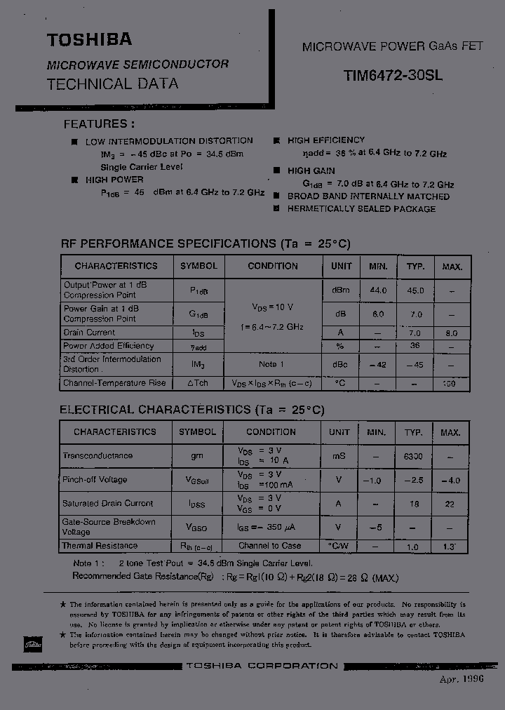 TIM6472-30SL_1325174.PDF Datasheet