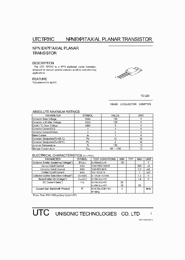 TIP31C_1107527.PDF Datasheet