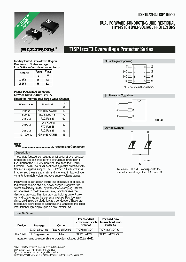 TISP11072F3SL_1103335.PDF Datasheet