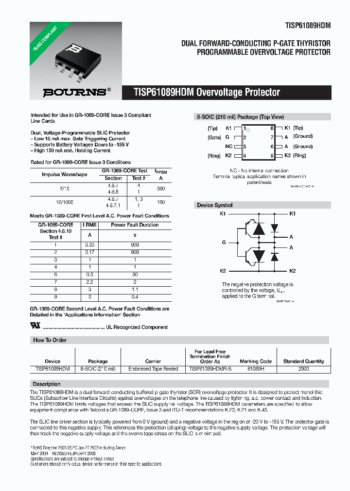 TISP61089HDM_1041578.PDF Datasheet