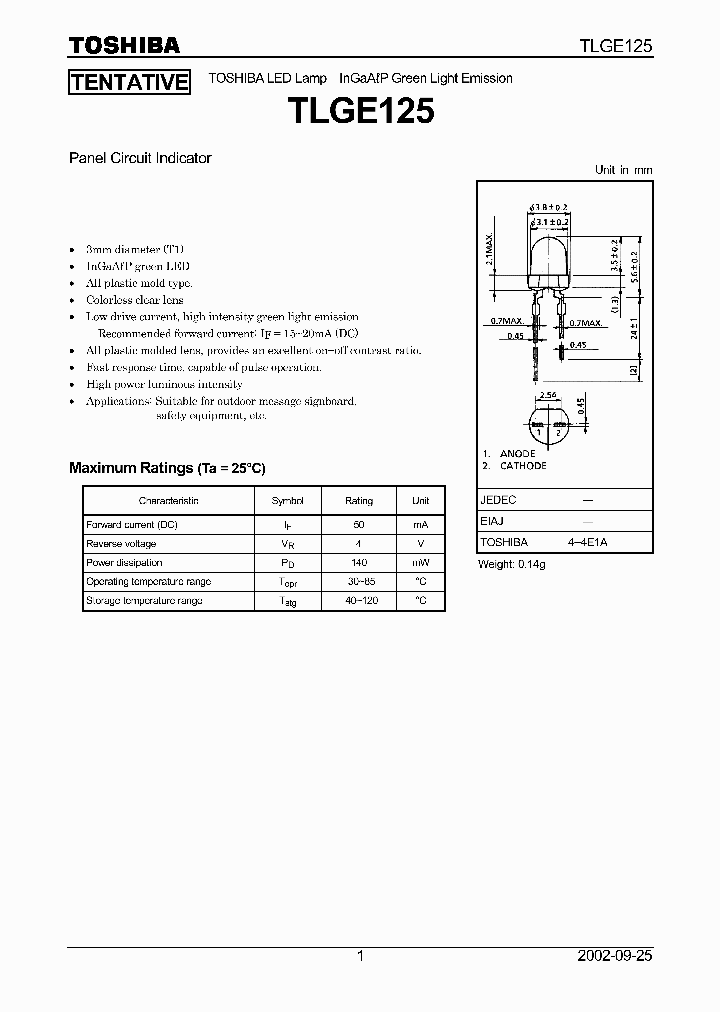 TLGE125_1326198.PDF Datasheet