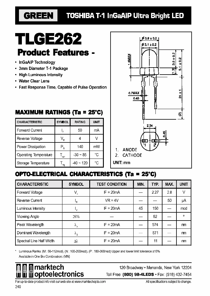 TLGE262_1326207.PDF Datasheet