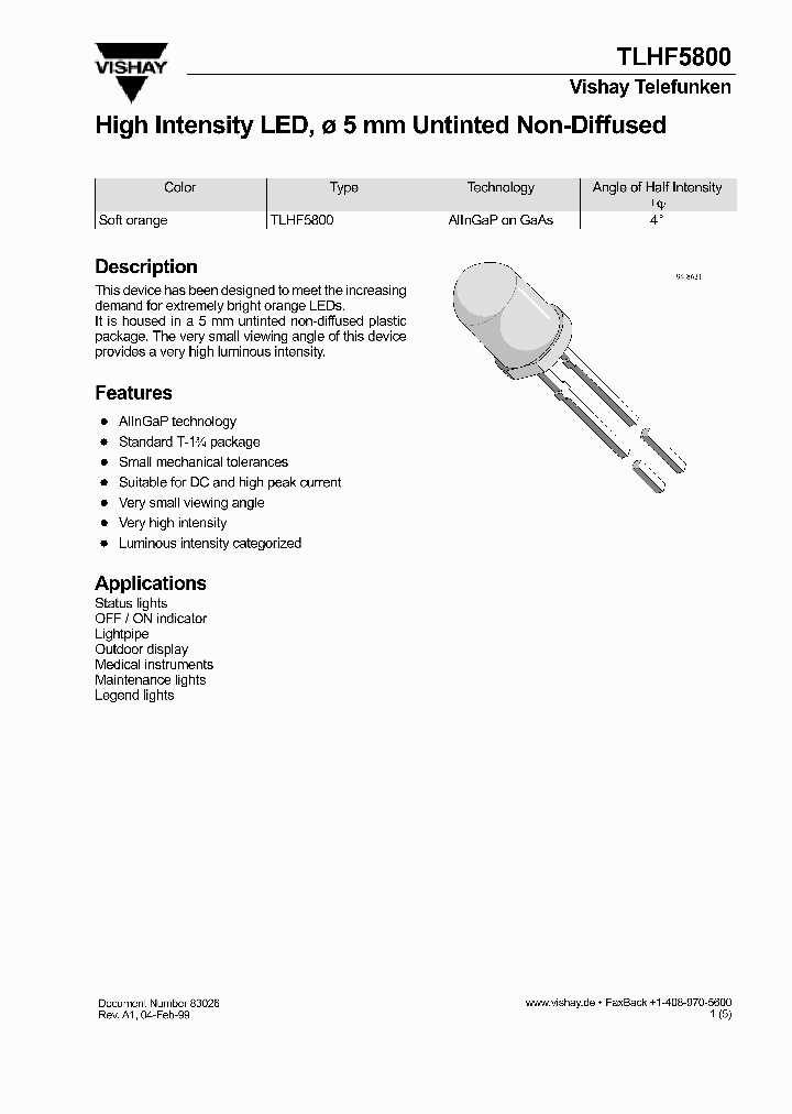 TLHF5800_1326223.PDF Datasheet