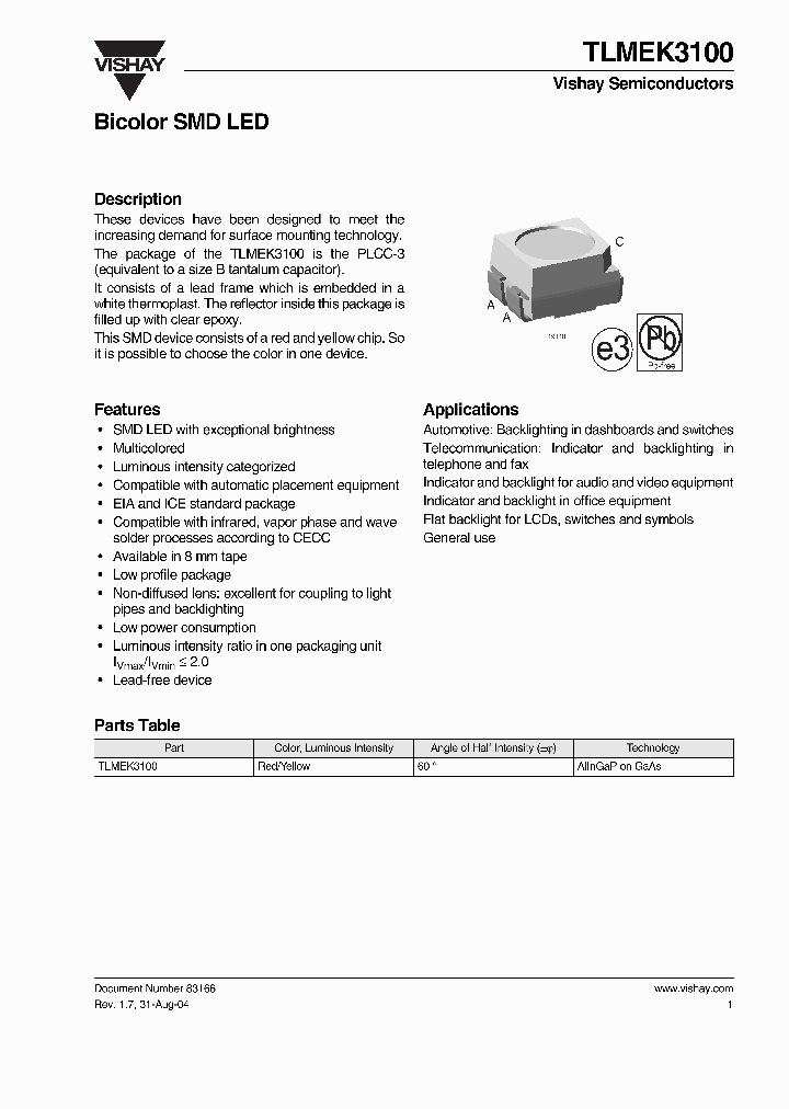 TLMEK3100_1326281.PDF Datasheet