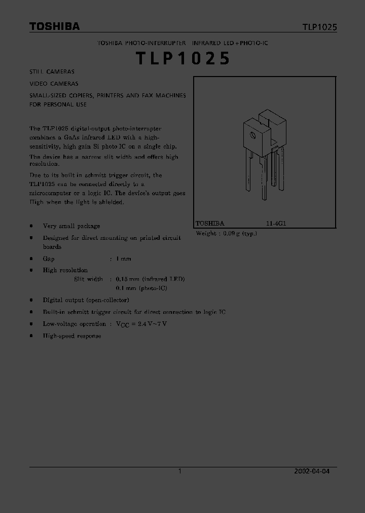 TLP1025_1326330.PDF Datasheet