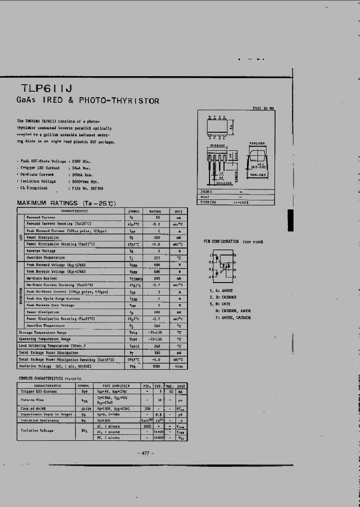 TLP611J_1326421.PDF Datasheet
