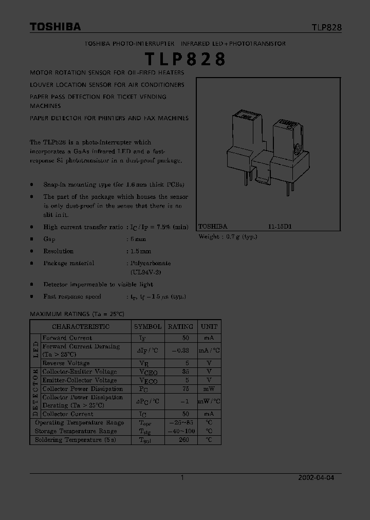 TLP828_1326456.PDF Datasheet